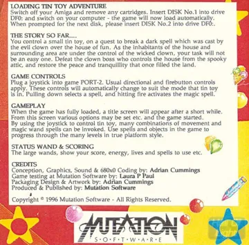 Tin Toy Adventure in the House of Fun (AGA)_Disk1 box cover back